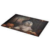 Lhasa Apso Pumpkins Halloween Beängstigend Schneidebrett (Ecke)