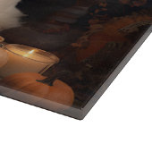 Lhasa Apso Pumpkins Halloween Beängstigend Schneidebrett (Ecke)