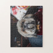 Lhasa apso puppy at Christmas b Puzzle (Vertikal)