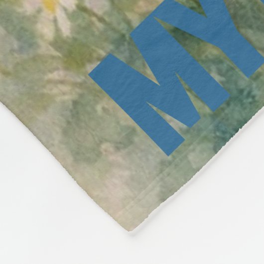 Lhasa Apso Puppy Fleece Blanket (Ecke)