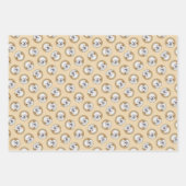 Lhasa Apso Puppy Malerei Niedliche Original Hunde Geschenkpapier Set (Vorderseite)