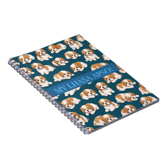 Lhasa Apso Puppy Notebook Journal Notizblock (Rechte Seite)