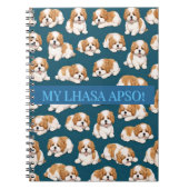 Lhasa Apso Puppy Notebook Journal Notizblock (Vorderseite)