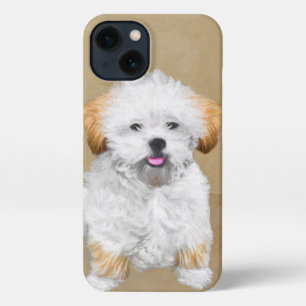 Lhasa Apso Puppy Painting - Niedliche Original Dog iPhone 13 Hülle