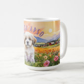 Lhasa Apso Puppy Sunrise Combo Tasse (VorderseiteRechts)