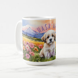Lhasa Apso Puppy Sunrise Combo Tasse