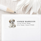 Lhasa Apso Rücksendeadressetiketten (Insitu)