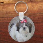 Lhasa Apso Schlüsselanhänger (Vorderseite)