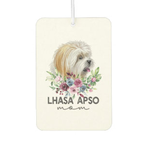 Lhasa Apso Shirt gibt Dog Mama Autolufterfrischer