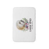 Lhasa Apso Shirt gibt Dog Mama Badematte (Vorderseite Vertikal)