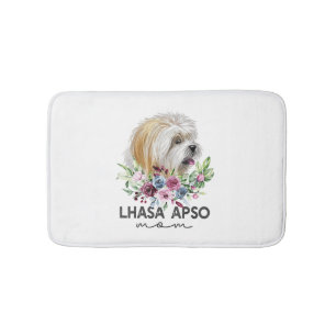 Lhasa Apso Shirt gibt Dog Mama Badematte