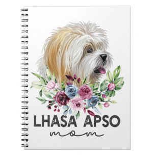Lhasa Apso Shirt gibt Dog Mama Notizblock