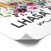 Lhasa Apso Shirt gibt Dog Mama Poster (Ecke)