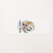 Lhasa Apso Shirt gibt Dog Mama Yogamatte (Vorderseite (Horizontal))