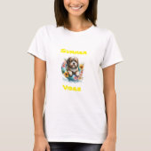 Lhasa Apso Summer Vibes T-Shirt (Vorderseite)