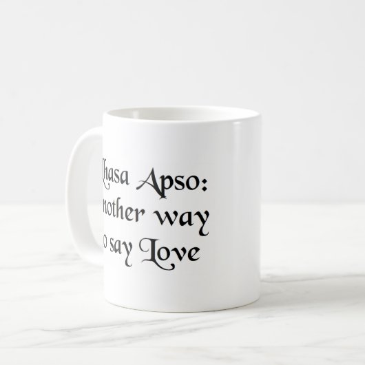 Lhasa-Apso-Tasse Kaffeetasse (Vorderseite Links)