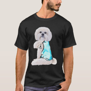 Lhasa Apso Tattoos I Liebe Vater Dog Lover Geschen T-Shirt