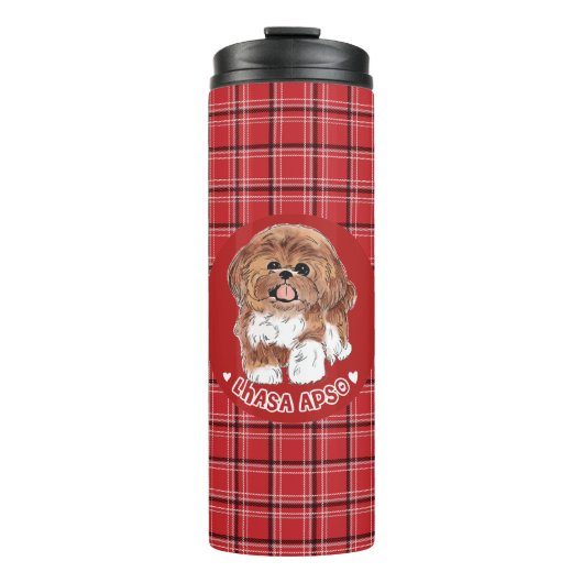 Lhasa Apso Thermosbecher (Vorderseite)