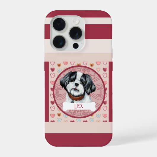 Lhasa Apso Valentine Heart iPhone 11 Pro Case Hülle (Rückseite)