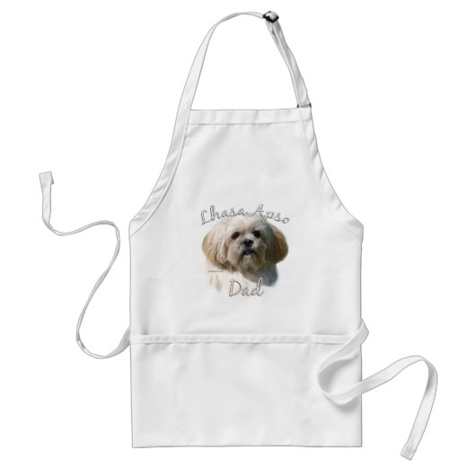 Lhasa Apso Vater 2 Schürze (Vorne)