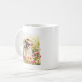 Lhasa Apso Wasserfarben-Tasse Kaffeetasse (Vorderseite Links)
