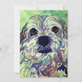 Lhasa Apso Watercolor Dankeskarte