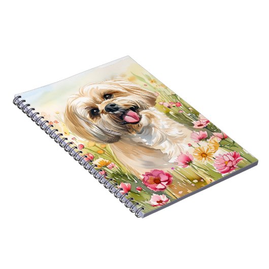 Lhasa Apso Watercolor Journal Notizblock (Rechte Seite)