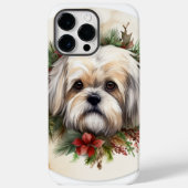Lhasa Apso Weihnachtsfeier Festliche Jungfrau Case-Mate iPhone Hülle (Rückseite)