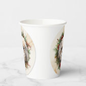 Lhasa Apso Weihnachtsfeier Festliche Jungfrau Pappbecher (Links)