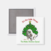 Lhasa Apso Weihnachtsgeschenke Magnet (Vorderseite/Rückseite)