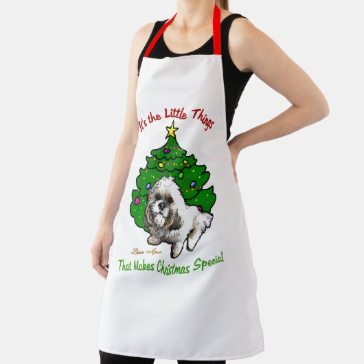 Lhasa Apso Weihnachtsgeschenke Schürze (InSitu)