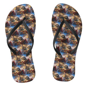 Lhasa Apso Weihnachtssaison Badesandalen