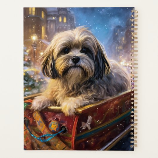 Lhasa Apso Weihnachtssaison Planer (Rückseite)