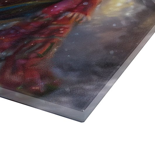 Lhasa Apso Weihnachtssaison Schneidebrett (Ecke)