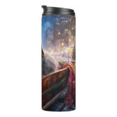 Lhasa Apso Weihnachtssaison Thermosbecher (Nach rechts gedreht)