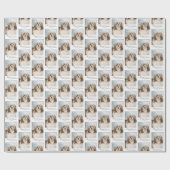 Lhasa Apso Weihnachtswrapping Paper Geschenkpapier (Flach)