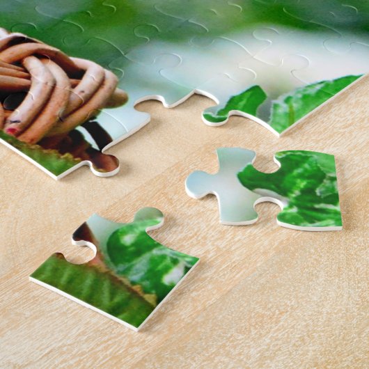 Lhasa Apso Welpen Hund in einem Korb Puzzle (Seite)