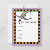 Lhasa Apso Witch Einladung (Rückseite)