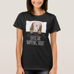 Lhasa Apsos Unicorn Schlafmaske Offizielles Nappin T-Shirt