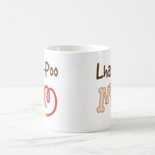 Lhasa-Poo Hundezucht-Mama-Geschenk Kaffeetasse (Mittel)