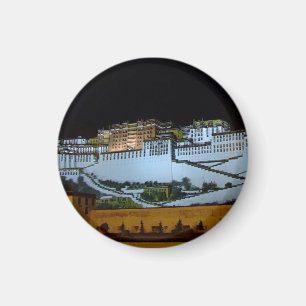 Lhasa & Potala Palace in der Nacht, Tibet (Himalay Magnet
