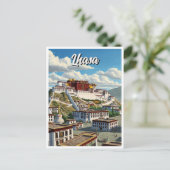 Lhasa Tibet Postkarte (Stehend Vorderseite)
