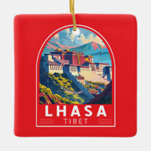 Lhasa Tibet Reise Kunst Vintage Keramikornament