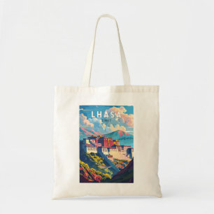 Lhasa Tibet Reise Kunst Vintage Tragetasche