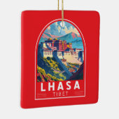 Lhasa Tibet Reisen Art Vintag Keramikornament (Rechts)