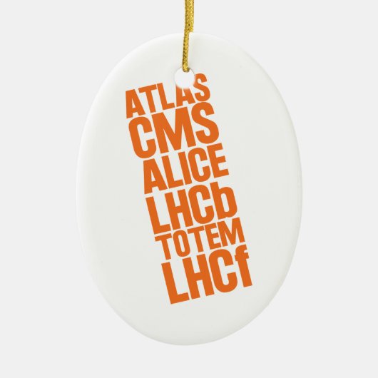 LHC Detektoren Keramik Ornament (Vorne)