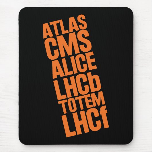 LHC-Detektoren Mousepad (Vorne)