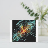 LHC-Kollision Postkarte (Stehend Vorderseite)