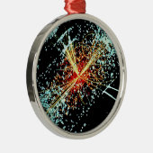 LHC Zusammenstoß Silbernes Ornament (Rechts)