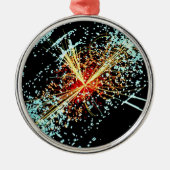 LHC Zusammenstoß Silbernes Ornament (Vorne)